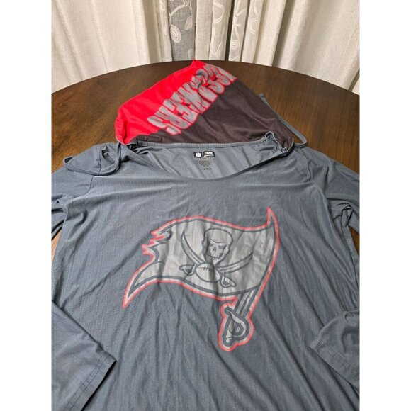 Women's Concepts Sport Charcoal Tampa Bay Buccaneers Fortitude Long Sleeve Scoop - Picture 12 of 16
